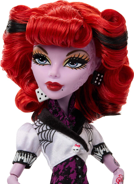 Monster High Boo-riginal Creeproduction Doll, Operetta Collectible Reproduction with Doll Stand, Diary, and Pet Spider Memphis “Daddy O” Longlegs