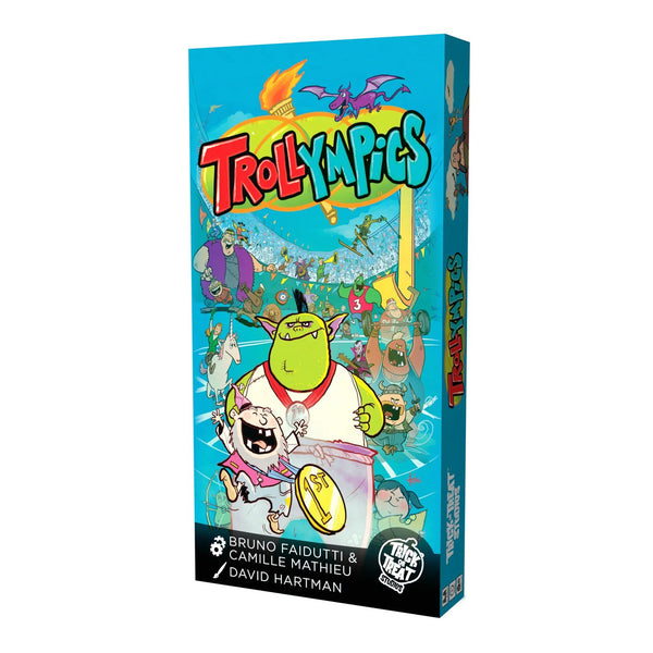Trick Or Treat Studios Trollympics Board Game - Fantasy Drafting, Betting & Dice-Roll Strategy Game, 3-6 Players Ages 14+