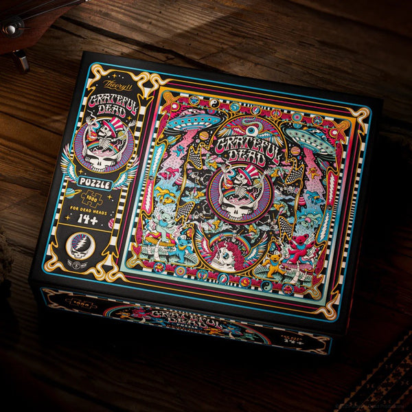 theory11 Grateful Dead Jigsaw Puzzle - For Dead Heads - Officially Licensed 1,000 Piece Intermediate Puzzle for Ages 14+