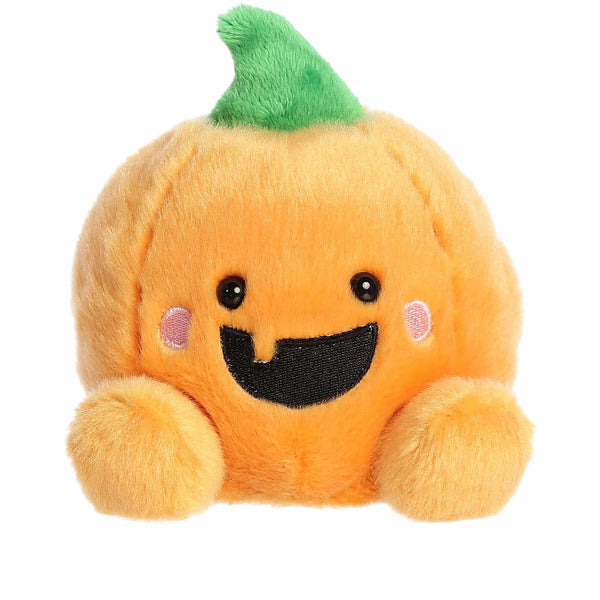 Aurora® Spooky Palm Pals™ Gourdon Jack O' Lantern™ Stuffed Animal - Fun Collectible Plush for Kids and Adult Collectors - Perfect for Halloween Decorations and Gifts - Orange 5 Inches