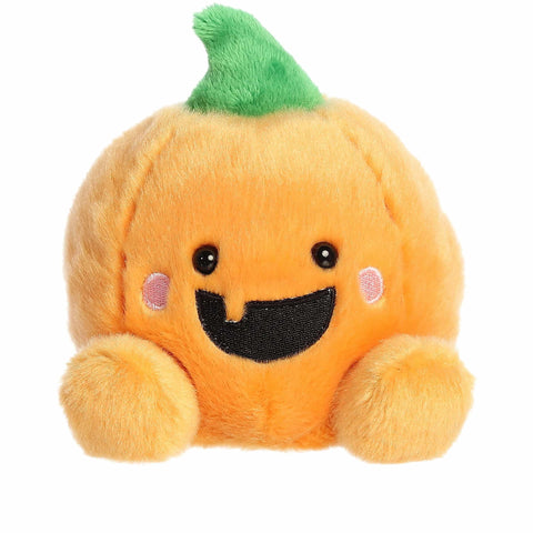 Aurora® Spooky Palm Pals™ Gourdon Jack O' Lantern™ Stuffed Animal - Fun Collectible Plush for Kids and Adult Collectors - Perfect for Halloween Decorations and Gifts - Orange 5 Inches