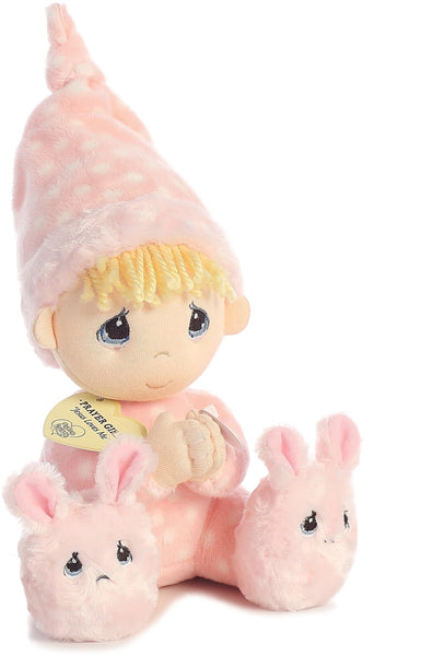 Aurora® Inspirational Precious Moments™ Precious Prayer Girl Stuffed Animal - Cherished Memories - Enduring Comfort - Pink 9.5 Inches