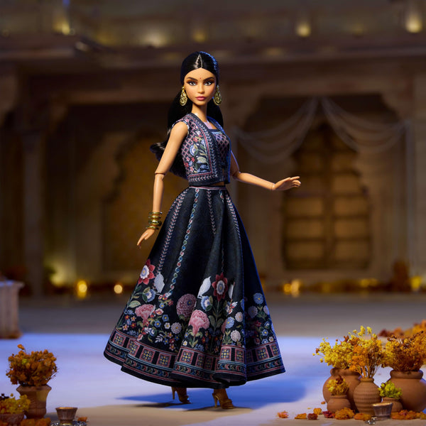 Barbie Signature Diwali Doll By Anita Dongre Wearing Festival Of Lights Look, Holiday Collectible with Doll Stand & Certificate of Authenticity, Ages 6+