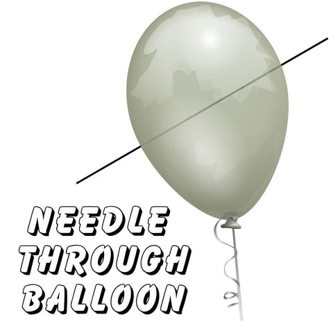 Murphy's Magic Needle Thru Balloon Professional (with 10 Clear Balloons) by Bazar de Magia - Trick