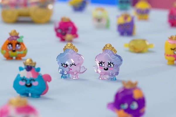 Pinky Promise Gemmy Friends Surprise Crown Set, Pretend Play Jewelry Toy with 2 Collectible Gemmy Friends, 1 Ring, Mix and Match Wearable Gems, Surprise Princess Gift for Kids Ages 4+