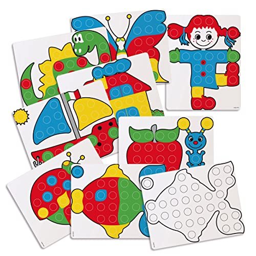 Quercetti Fantacolor Junior Box Mosaic Pegboard Set
