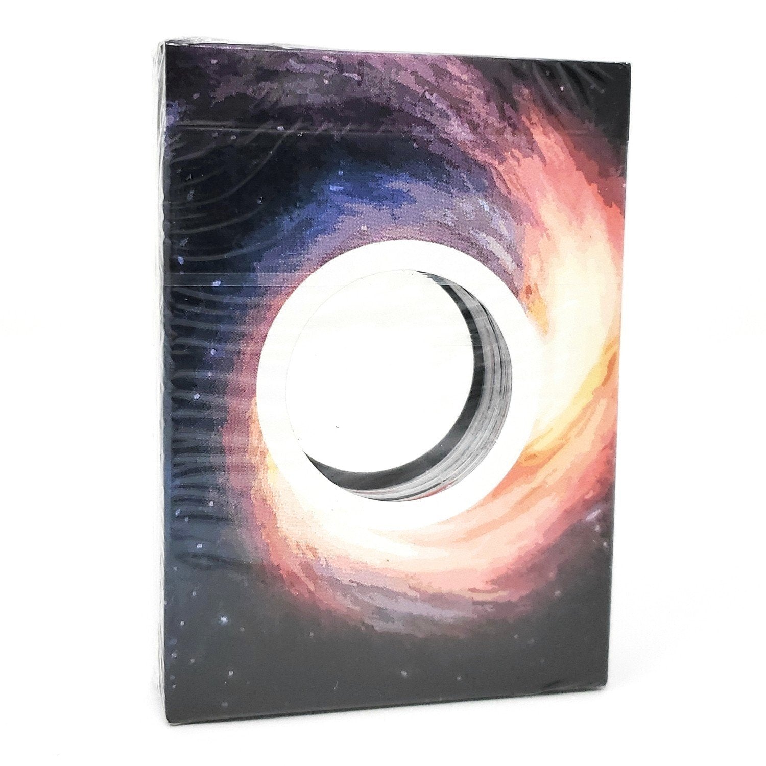 ORBIT Black Hole Playing Cards - Limited Edition Slimline Deck, B9 True Linen Finish by Cartamundi - Design by Joe Feldpausch & Daniel Schneider - Warped Face Design for Cardistry, Magic & Collectors