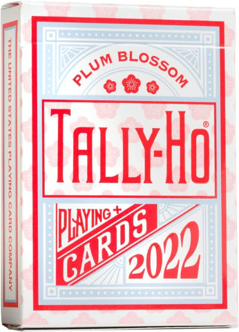 Tally-Ho Plum Blossom Flower Special Edition Playing Cards, 1 Deck, Red