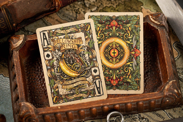 Kings Wild Project The Lord of The Rings: The Fellowship of the Ring Luxury Playing Cards, Standard Edition, Poker Size Custom Index