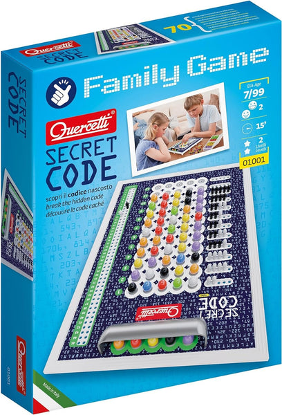 Quercetti Secret Code Strategy Game – Kids Logic & Coding Board Game, Develops Deductive Reasoning, Problem Solving & Critical Thinking, 2-Player Ages 7+