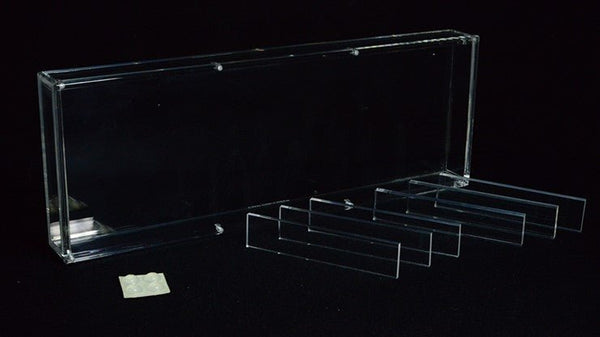 Carat X4 Clear Acrylic Four Playing Card Deck Case, Magnetic 4 Deck Storage Display Holder for Collectible Poker Cards
