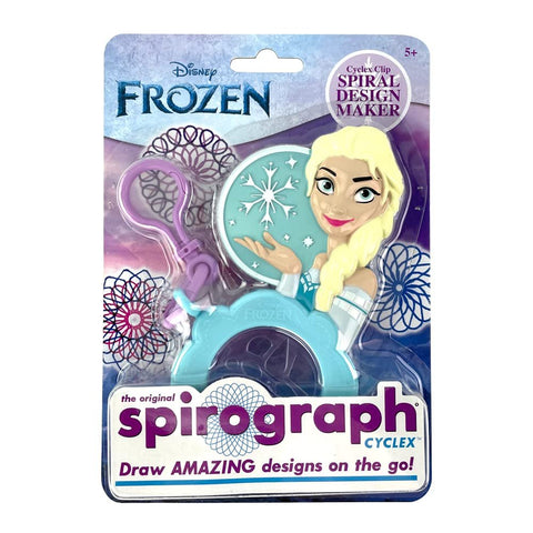 Spirograph Cyclex Clip Elsa - Disney - The Easy Way to Make Countless Amazing Designs - Rotating Stencil Wheel - Travel Ages 5+
