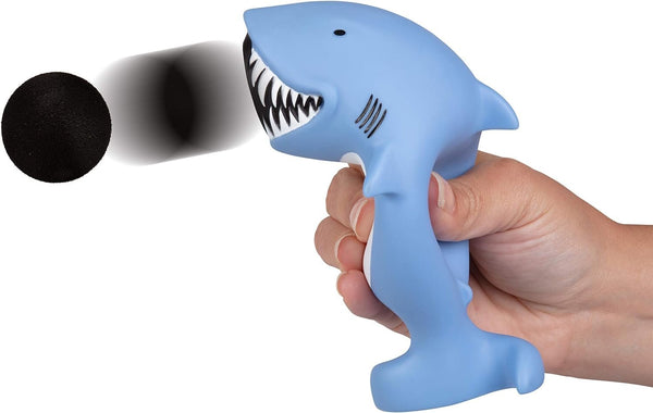 Hog Wild Shark Popper Toy - Shoot Foam Balls Up to 20 Feet - 6 Balls Included - Age 4+
