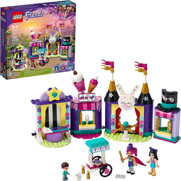 LEGO Friends Magical Funfair Stalls 41687 Building Kit; Carnival Pretend Play Toy for Kids Who Love Magic Tricks; New 2021 (361 Pieces)