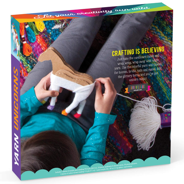 Craft-tastic – Yarn Unicorns Kit – Craft Kit Makes 2 Yarn-Wrapped Unicorns
