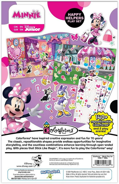 Colorforms — Disney Minnie Mouse Box Set — Pieces Stick Like Magic! — Fun Storytelling Play — Ages 3+