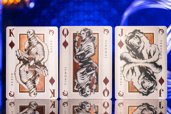 Kings Wild Project Brandon Sanderson's Mistborn Playing Cards - Officially Licensed Premium Collectible Deck by Jackson Robinson, Gilded Edition, Poker Size Custom Index