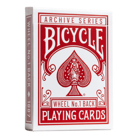 Bicycle Archive Series Wheel No.1 Back 1887 Playing Cards, Poker Size Standard Index