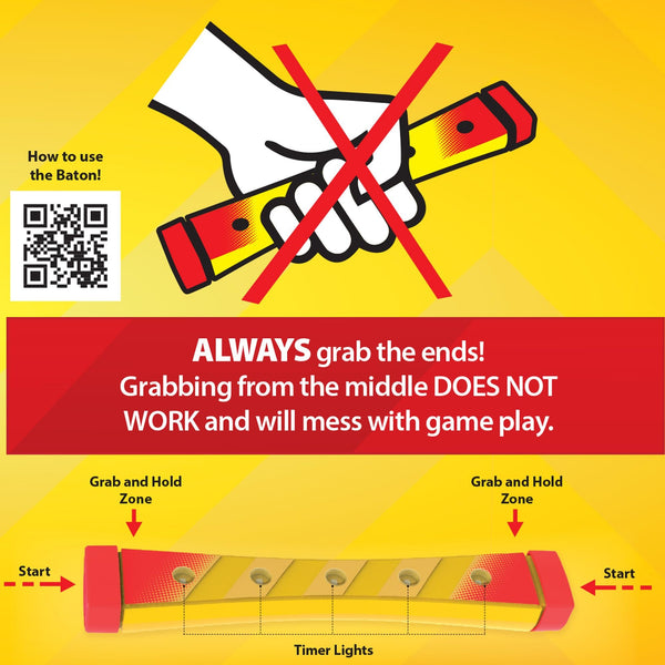 PlayMonster 5 Second Rule Relay Party Game with Electronic Baton, Ages 8+