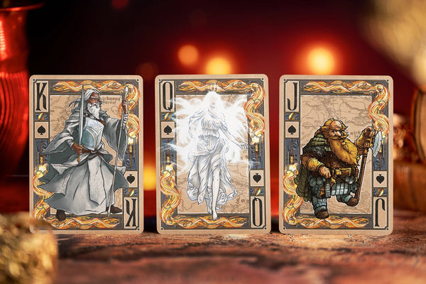 Kings Wild Project The Lord of The Rings: The Two Towers Luxury Playing Cards, Standard Edition, Poker Size Custom Index