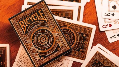 Bicycle Cypher Premium Playing Cards, Gold Foil, Encrypted Messages, Poker Size Standard Index