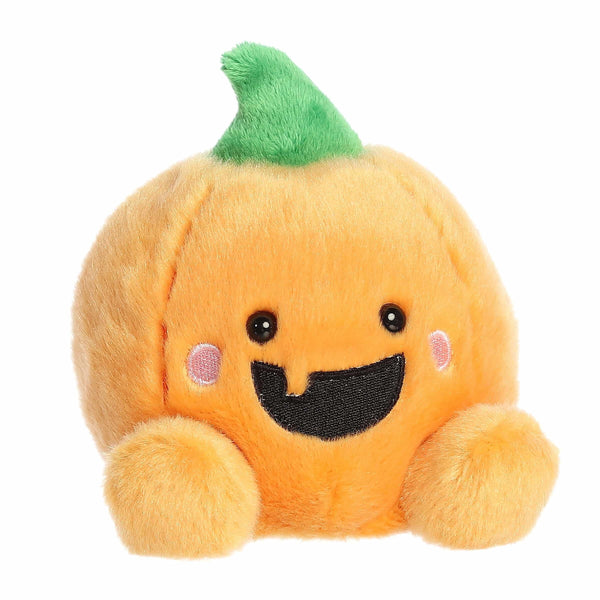 Aurora® Spooky Palm Pals™ Gourdon Jack O' Lantern™ Stuffed Animal - Fun Collectible Plush for Kids and Adult Collectors - Perfect for Halloween Decorations and Gifts - Orange 5 Inches