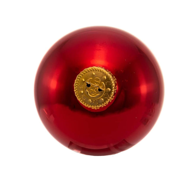 Kurt S. Adler 65MM Glass Shiny Red Ball Ornaments, 6-Piece Box