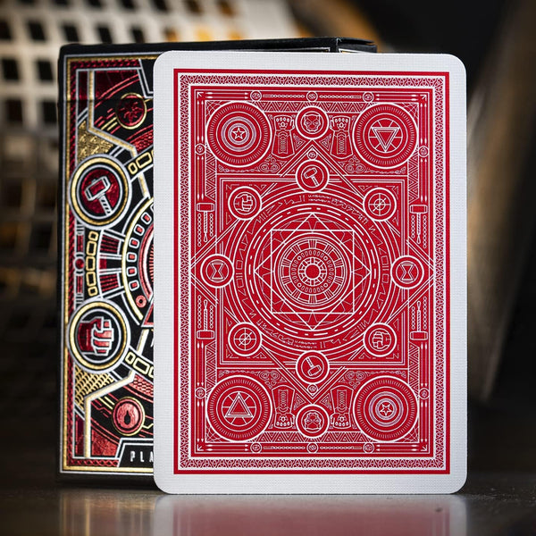 theory11 Avengers Red Edition Premium Playing Cards - Marvel Studios' The Infinity Saga Deck