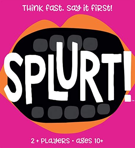 Gamewright Splurt! - Think Fast. Say it First! - Portable Party Card Game, Pink