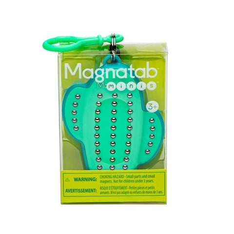 Magnatab Minis - Sensory Toys, Magnetic Drawing Tool, Toddler Writing Practice, Sensory Play, Fidget Toys, Stylus Included, Travel-Friendly, Ages 3+ - Cactus