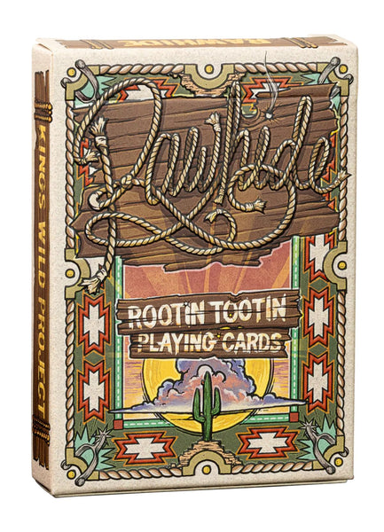 Kings Wild Project Rawhide Luxury Playing Cards - Standard Edition, Poker Size, Custom Index, Hand-Illustrated Western Collectible Deck