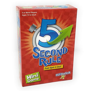 PlayMonster - 5 Second Rule Mini Game - Think Fast and Just Spit It Out! - Family Party Game - 3+ Players Ages 10+