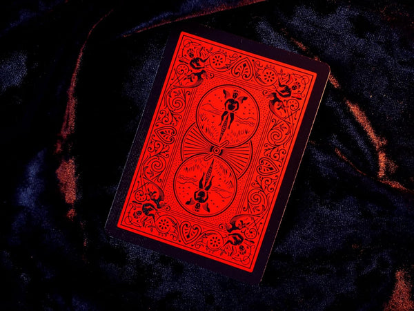 Bicycle Reverse Playing Cards (Red & Black) - Black Reversed Back USPCC Premium Deck for Magicians, Cardists & Collectors
