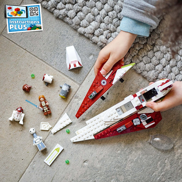 LEGO Star Wars OBI-Wan Kenobi's Jedi Starfighter 75333 Building Toy Set - Features Minifigures, Lightsaber, Clone Starship from Attack of The Clones, Great Gift for Kids, Boys, and Girls Ages 7+