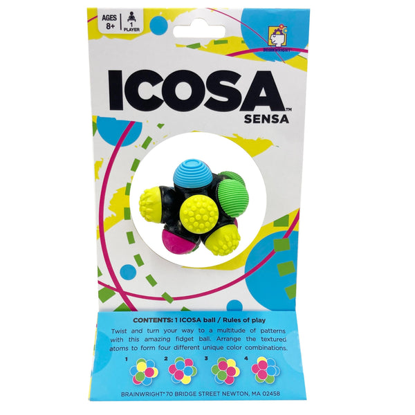 Brainwright Icosa Sensa Atomic Fidget Ball - Twist, Turn & Fidget Spinner Toy