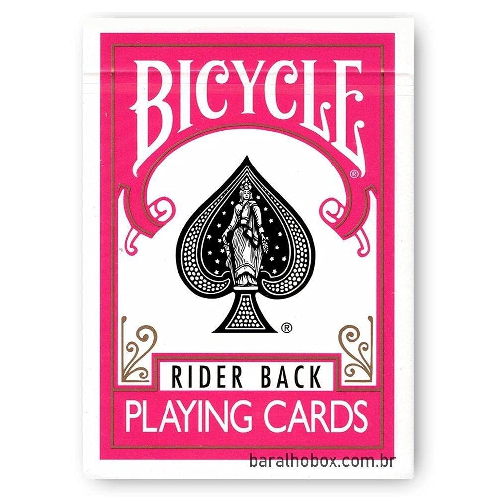 Bicycle Rider Back Fuchsia Playing Cards, Poker Size Standard Index, Classic Deck of Cards for Poker, Blackjack, Family Game Night, Card Games & Magic Tricks