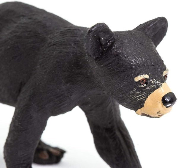 Safari Ltd. Black Bear Cub Figurine - Detailed 3" Plastic Model Figure - Fun Educational Play Toy for Boys, Girls & Kids Ages 1+