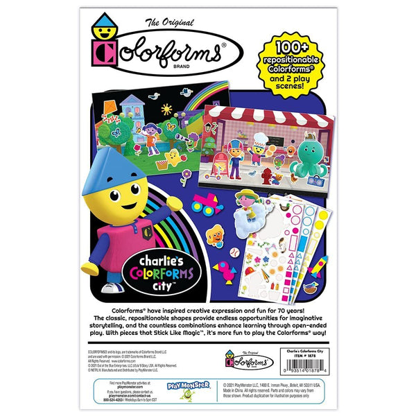 Colorforms - Picture Playset - Charlie's City - The Classic Picture Toy That Sticks Like Magic! - Ages 3+