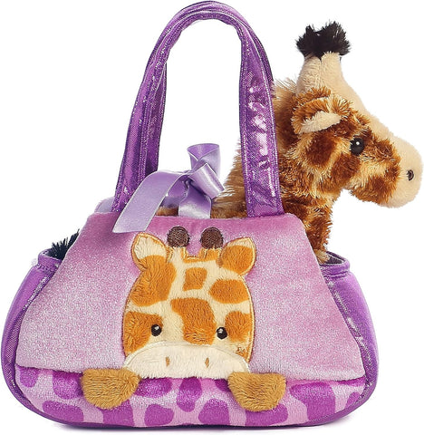 Aurora® Fashionable Fancy Pals™ Jungle Bundles Giraffe Stuffed Animal - On-The-go Companions - Stylish Accessories - Multicolor 7 Inches