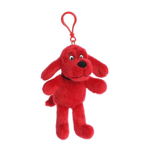 Aurora® Playful Clifford® Clifford Keychain Stuffed Animal - Childhood Nostalgia - Lasting Companionship - Red 6 Inches