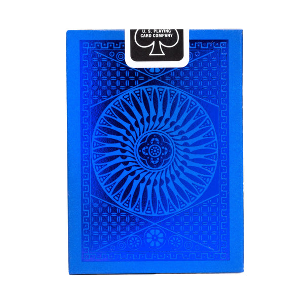 Tally-Ho MetalLuxe Blue Premium Playing Cards, Poker Size Standard Index