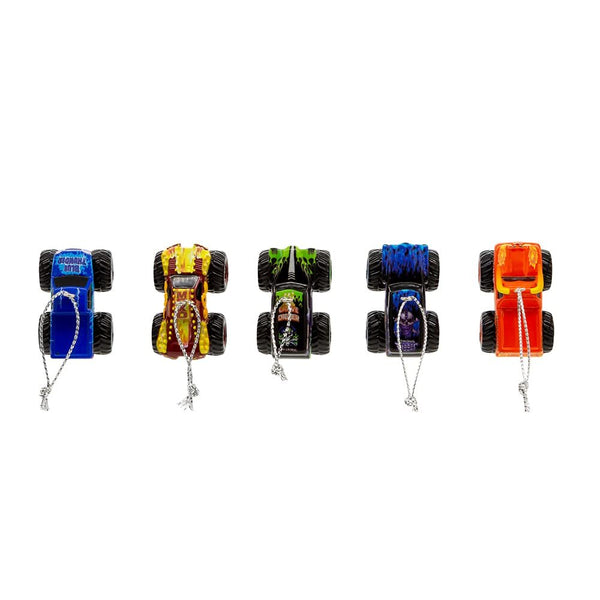 Kurt Adler Monster Jam® Miniature Ornament Set, 5-Piece Set