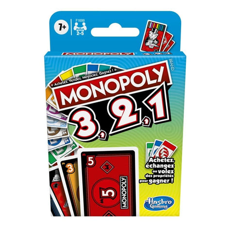 Monopoly Bid Game, Quick-Playing Card Game for 4 Players, Game for Families and Kids Ages 7 and Up