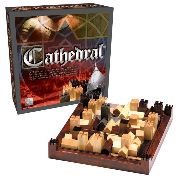 Family Games America - Cathedral Classic Edition - A Medieval Wooden Board Game of Strategy and Skill, 2 Player Ages 8+