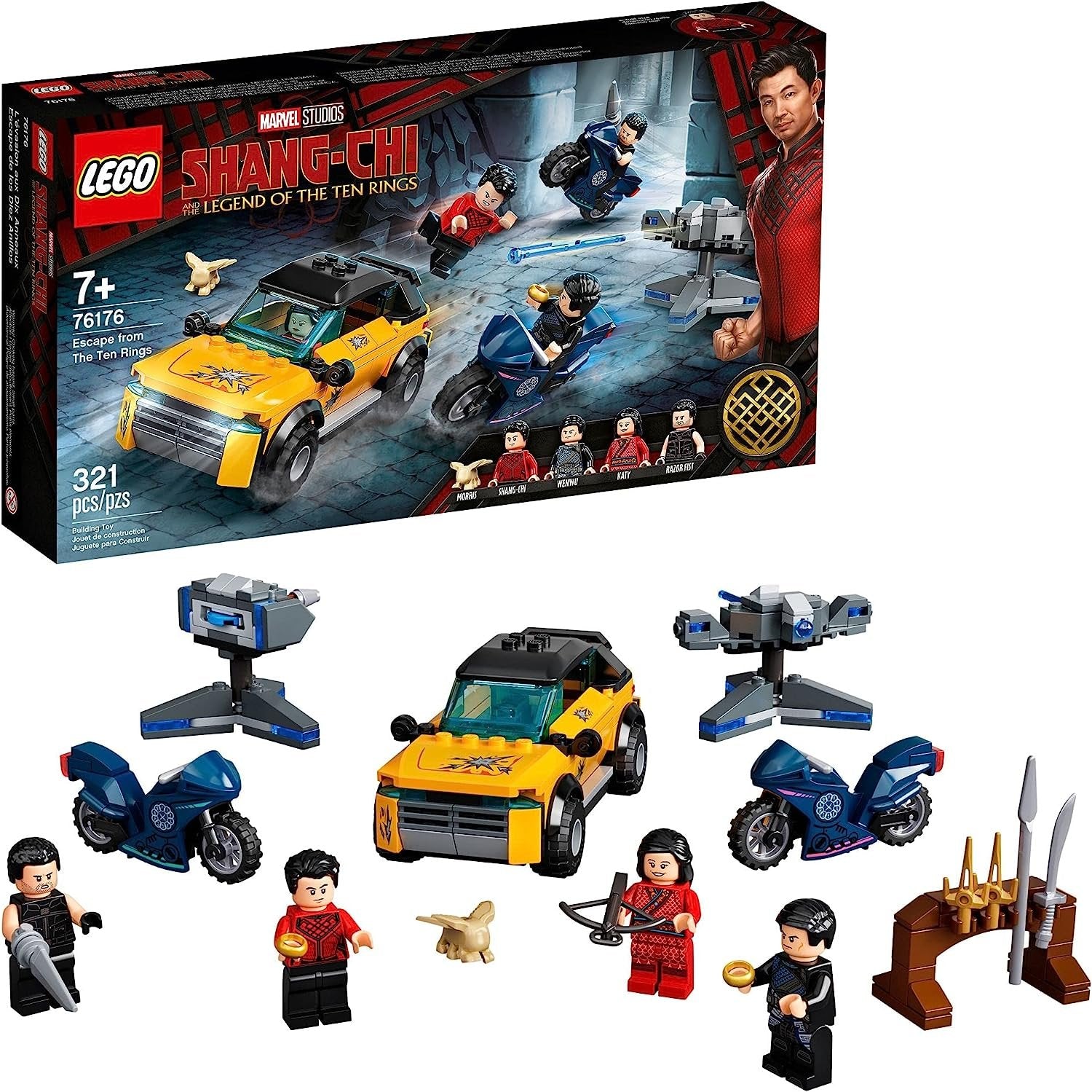 LEGO Marvel Shang-Chi Escape from The Ten Rings 76176 Building Kit (321 Pieces)