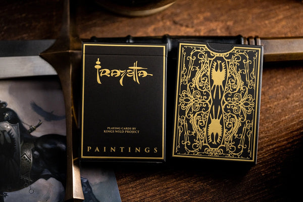 Kings Wild Project Frazetta Paintings Luxury Playing Cards - Standard Edition, Frank Frazetta Art Deck, Collectible, Poker Size, Custom Index & Gold Foil Finish