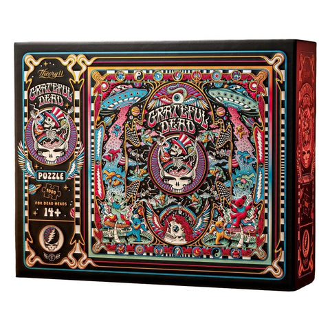 theory11 Grateful Dead Jigsaw Puzzle - For Dead Heads - Officially Licensed 1,000 Piece Intermediate Puzzle for Ages 14+