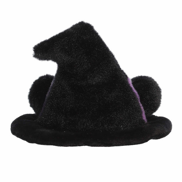 Aurora® Spooky Palm Pals™ Rowena Witch Hat™ Stuffed Animal - Fun Collectible Plush for Kids and Adult Collectors - Perfect for Halloween Decorations and Gifts - Black 4 Inches