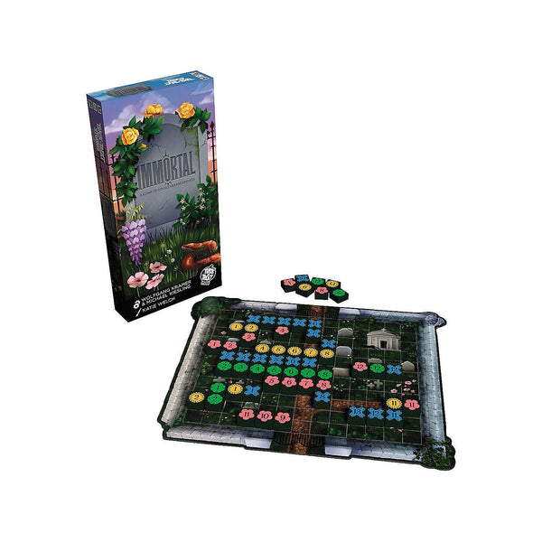 Trick Or Treat Studios Immortal - A Graveyard Floral Puzzle Game of Final Arrangements, Strategy Tile-Placement Board Game, 2-6 Players Ages 14+