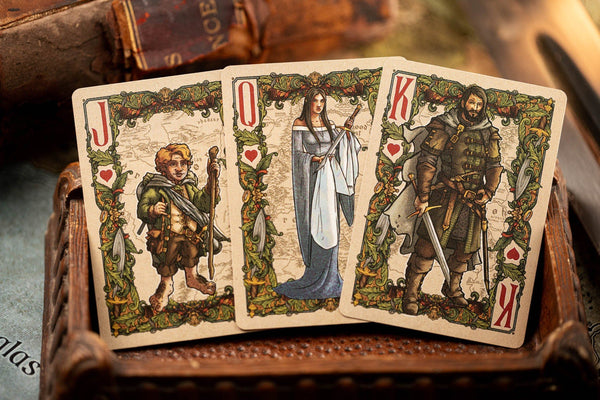 Kings Wild Project The Lord of The Rings: The Fellowship of the Ring Luxury Playing Cards, Standard Edition, Poker Size Custom Index